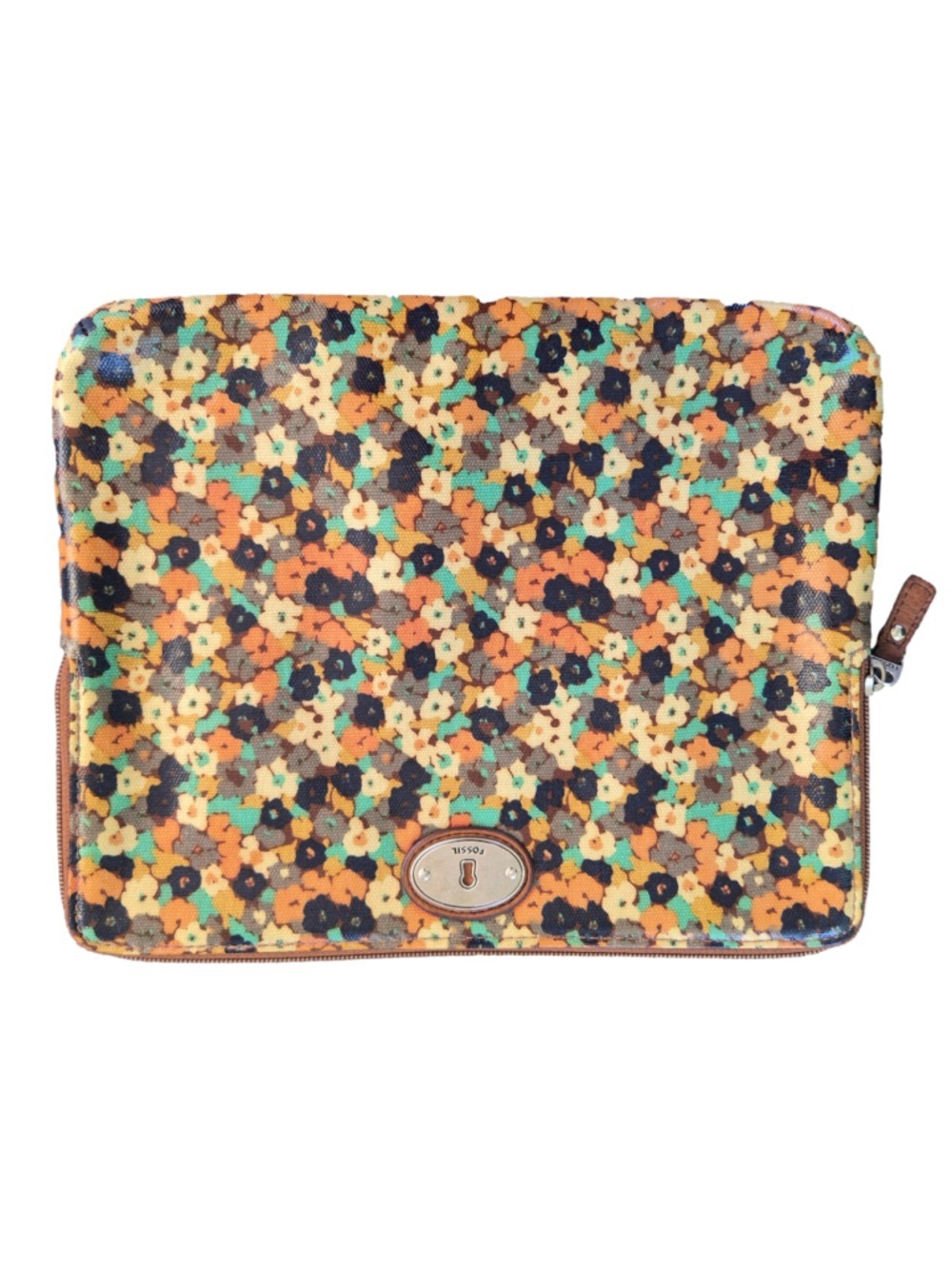 VINTAGE Women's Fossil Key-Per Floral Laptop Case